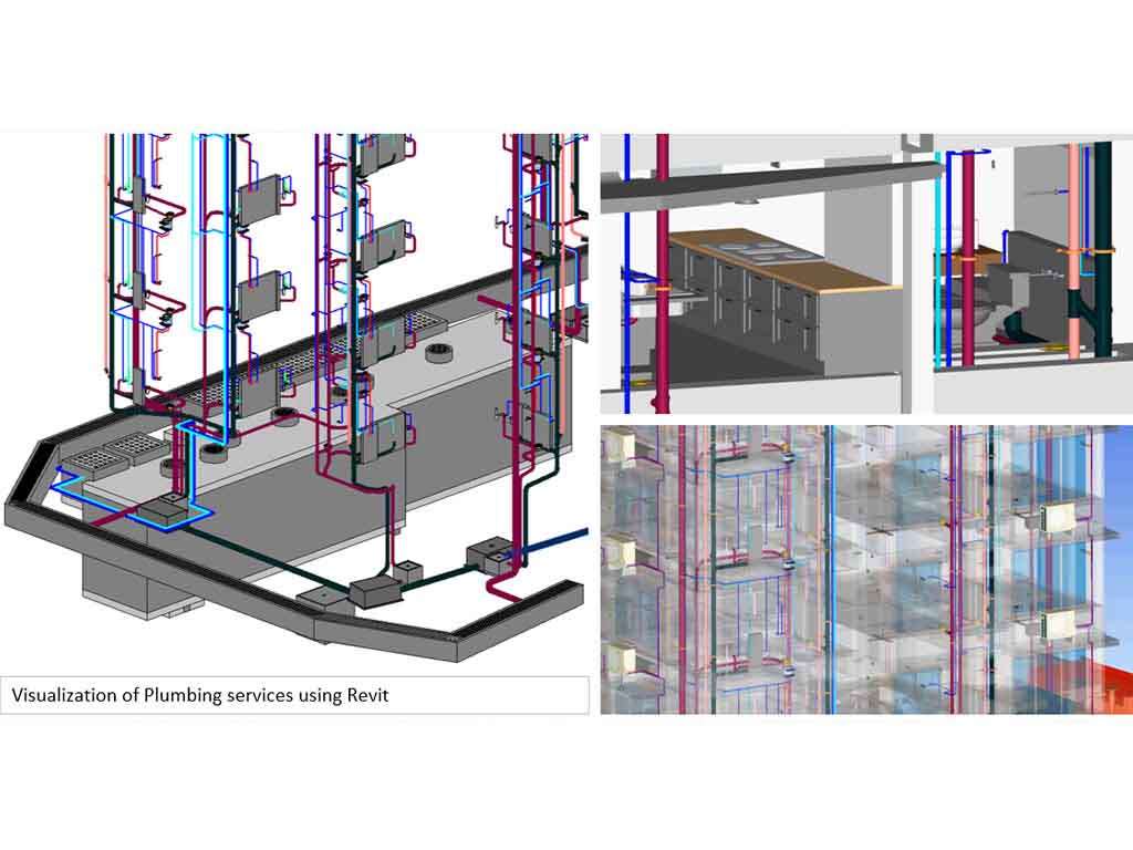 Visualization of Plumbing services using Revit